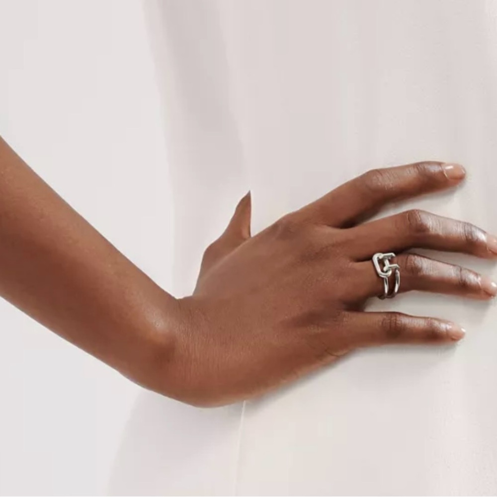 Tiffany & Co. Sterling Silver Two Row Ring - Picture 10 of 16